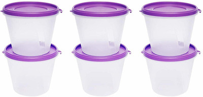 Cutting EDGE Plastic Grocery Container  - 1000 ml(Pack of 6, Clear, Purple)