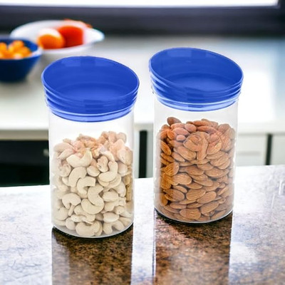 ROYALCOOK Plastic Grocery Container  - 1200 ml(Pack of 2, White)