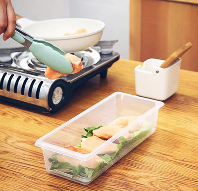 RABBITO Plastic Fridge Container  - 1500 ml(Pack of 5, White)