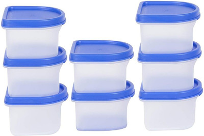 Cutting EDGE Plastic Grocery Container  - 250 ml(Pack of 8, Blue)