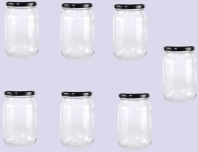 AFAST Glass Grocery Container  - 1000 ml(Pack of 7, Clear)