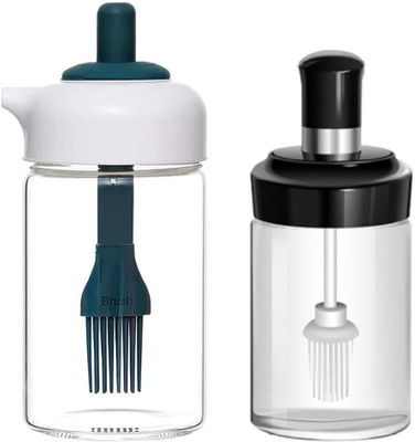 Zigmo Glass Utility Container  - 250 ml, 230 ml(Pack of 2, Multicolor)