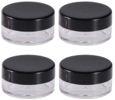 WINKCART Plastic Utility Container  - 8 g(Pack of 4, Clear, Black)