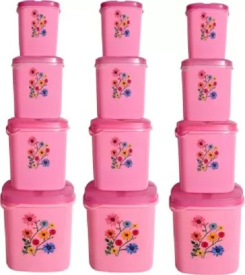 PMW Plastic Tea Coffee & Sugar Container  - 2 ml(Pack of 12, Multicolor)