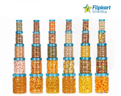 Flipkart SmartBuy Plastic Cereal Dispenser  - 250, 350, 650, 1200, 2000 ml(Pack of 30, Blue)