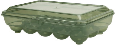 Ash & Roh Plastic Egg Container  - 1.5 dozen(Green)