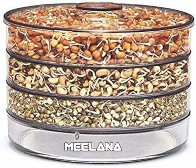meelana Plastic Sprout Maker  - 2000 ml(White)