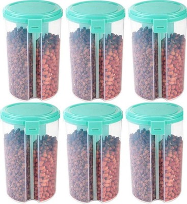 TINSUHG Plastic Grocery Container  - 1500 ml(Pack of 6, Blue)