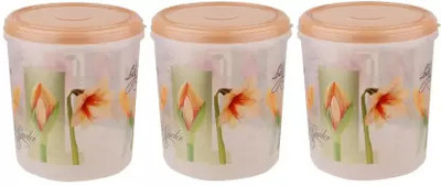 YASHODEEP PLASTIC Plastic Utility Container  - 5000 ml(Pack of 3, Brown)