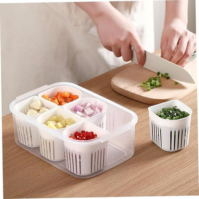 NEWSPARSH Plastic Fridge Container  - 2200 ml(White)