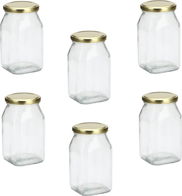 AFAST Glass Utility Container  - 250 ml(Pack of 6, Clear)
