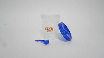 ECOVARIENTS Plastic Tea Coffee & Sugar Container  - 500 ml(Pack of 6, Blue)