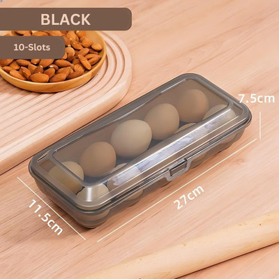 Star Work Plastic Egg Container  - 1 dozen(Black)
