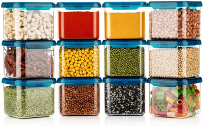 EMBICON Plastic Grocery Container  - 550 ml(Pack of 12, Clear)