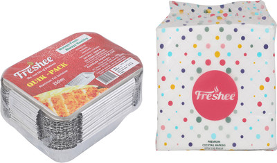 Freshee Aluminium Grocery Container  - 250 ml(Silver)