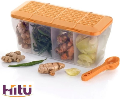 hitu Plastic Utility Container  - 1800 ml(Orange)