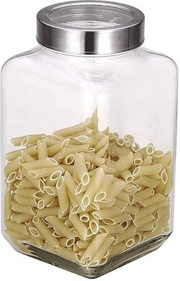 HomiQ Glass Grocery Container  - 3000 ml(Clear)