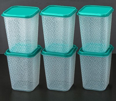 Denarmy Plastic Utility Container  - 1100 ml(Pack of 6, Green)