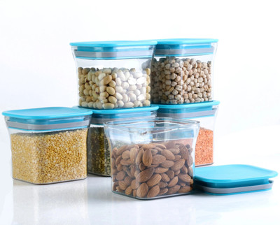 Shoptool Plastic Grocery Container - 600 ml(Pack of 6, Blue)