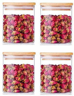 GOOD TO GREAT CREATION Glass Grocery Container  - 270 ml(Pack of 4, Clear)