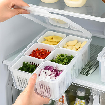 2Seven Plastic Fridge Container  - 2200 ml(White)