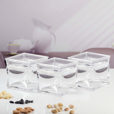 Kookee Plastic Grocery Container  - 400 ml(Pack of 3, Transparent)