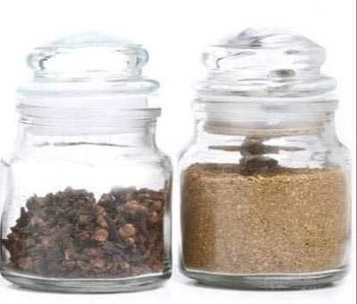 Myska Glass Honey Jar  - 100 ml(Pack of 2, Clear)
