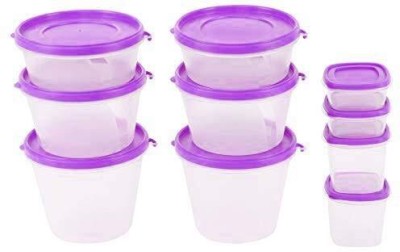 Cutting EDGE Plastic Grocery Container  - 1000 ml, 750 ml, 500 ml, 250 ml, 125 ml(Pack of 10, Purple)