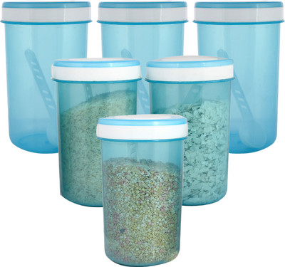 KUBER INDUSTRIES Plastic Grocery Container  - 500 ml(Pack of 6, Blue)