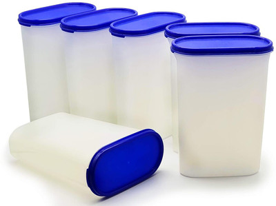SEQUENCE Plastic Grocery Container  - 2000 ml(Pack of 6, Blue)