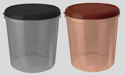 AK HUB Plastic Grocery Container  - 7500 ml(Pack of 2, Multicolor)