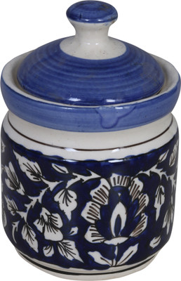 Raj Royal Ceramic Grocery Container  - 0.75 L(Blue)