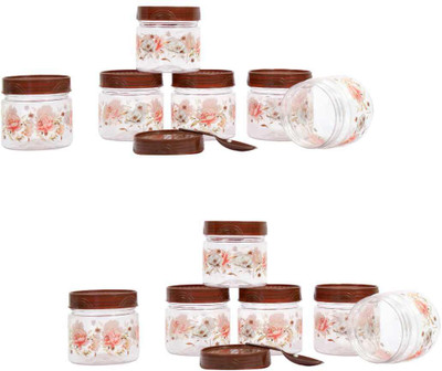 vristo Plastic Grocery Container  - 250 ml(Pack of 12, Brown)