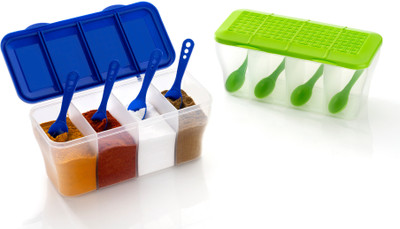 MAGICSPOON Polypropylene Utility Container  - 1800 ml(Pack of 2, Blue, Green)