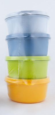 Astro Plastic Utility Container  - 350 ml(Pack of 4, Grey, Pink, Green, Blue)