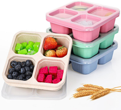 HM EVOTEK Plastic Utility Container  - 1200 ml(Pack of 4, Multicolor)