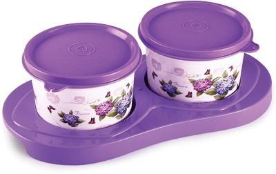 Oliveware Plastic Utility Container  - 1000 ml(Pack of 2, Purple)