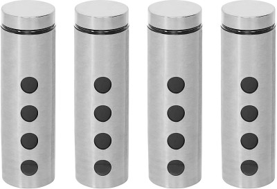 Cutting EDGE Steel, Glass Grocery Container  - 1700 ml(Pack of 4, Silver)