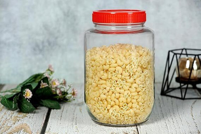 DEVDOX Glass Grocery Container  - 3000 ml(Clear)