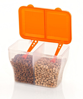 Metrolife Plastic Grocery Container  - 2000 ml(Orange)