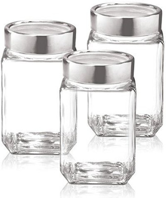 NAVPATH Glass Fridge Container  - 310 ml(Pack of 3, Clear)