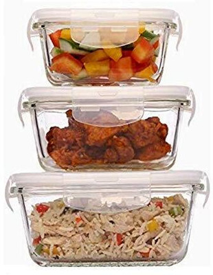 Dreamshop Plastic Utility Container  - 1000 ml, 600 ml, 400 ml(Pack of 3, Multicolor)