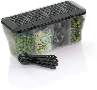 Sorath Plastic Grocery Container  - 2000 ml(Black)