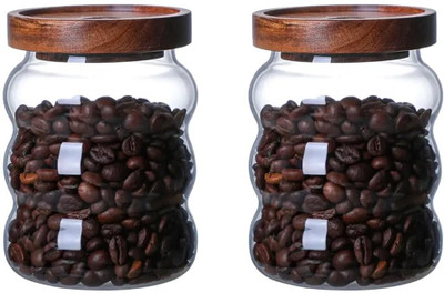 The Better Home Glass Utility Container  - 550 ml(Pack of 2, Clear)