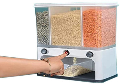Gadgetzilla Plastic Grocery Container  - 4000 ml(White)