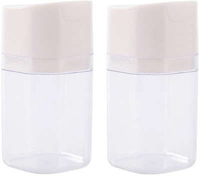 MOSHTU Plastic Grocery Container  - 200 ml(Pack of 2, Clear)