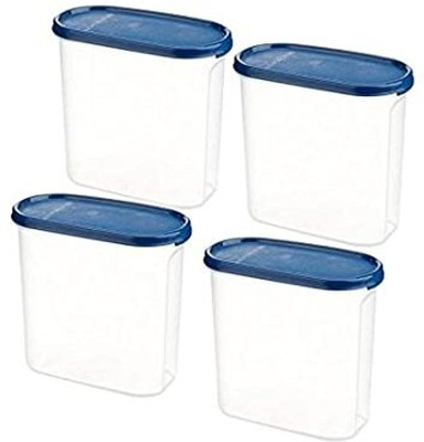 Signoraware Plastic Utility Container  - 1700 ml(Pack of 4, Blue)