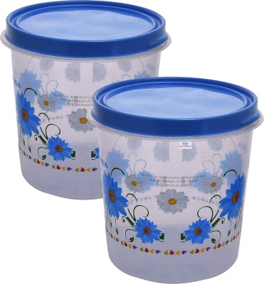 Heart Home Plastic Utility Container  - 5 L(Pack of 2, Blue)