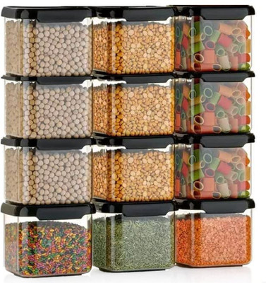 Sanwariya Unikart Plastic Grocery Container  - 550 ml(Pack of 8, Multicolor)
