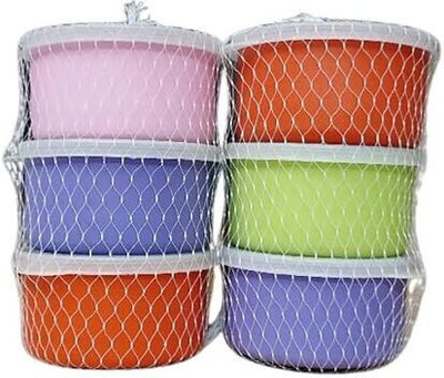 ASenterprises Plastic Grocery Container  - 300 ml(Pack of 6, Multicolor)